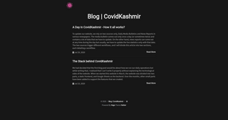 Blog - CovidKashmir
